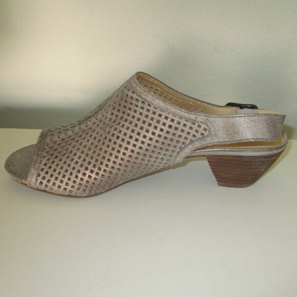 Paul Green Womens Leather Slingback 2" Heel Sandal Shoe - Size 7.5M or 5.5 UK - Picture 6 of 10